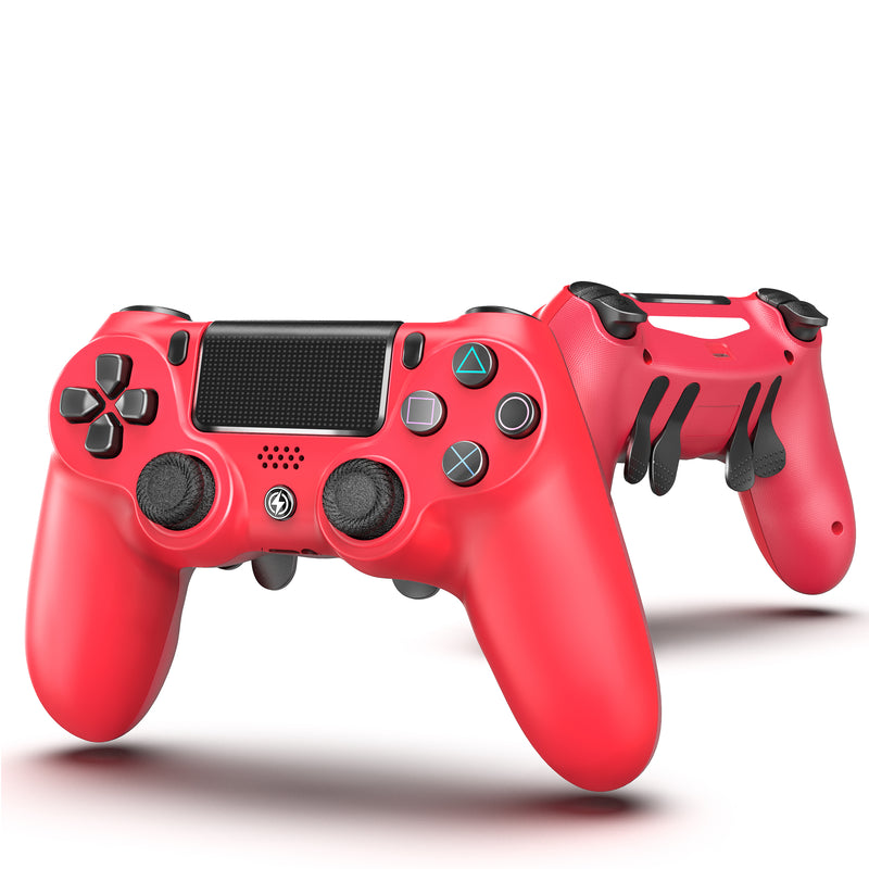 Controller for PS4 Controller, Remote for Elite PS4 Controller with Turbo,  Steam Gamepad Fits Playstation 4 Controller with Back Paddles, Controllers for  PS4/Pro/PC/IOS/Android Pink 